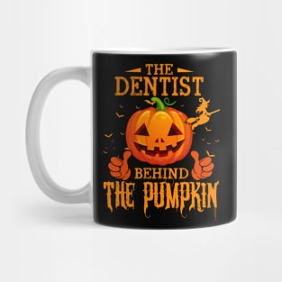 Mens The CHEF Behind The Pumpkin T shirt Funny Halloween T Shirt_DENTIST Mug